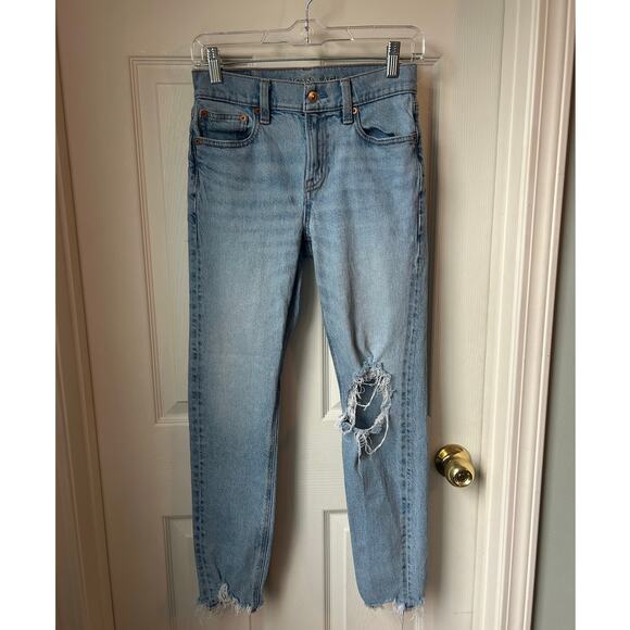 American Eagle Light Wash 90s Skinny Jeans - 0S - Picture 1 of 7